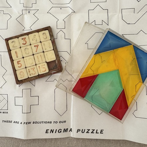 Vintage enigma puzzle - vintage, &