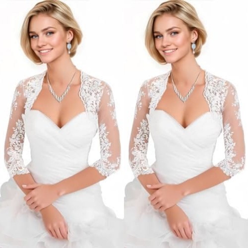 Bridal lace jacket 4 - bridal,