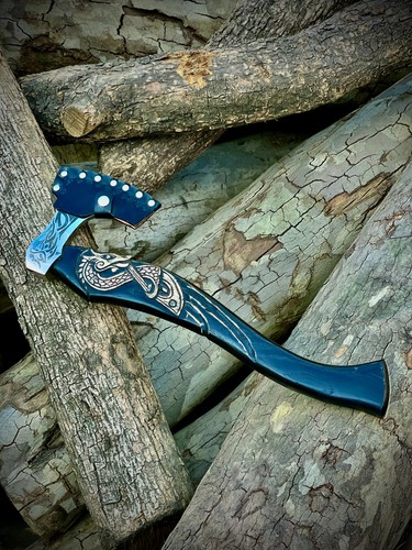 Hand forged camping - hand, axe