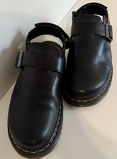 Dr. Martens Jorge  Black Leather Mules Sandals UK Size 11 Mens