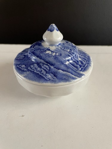 Vintage blue white enoch - blue, &