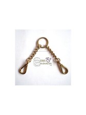 SOLID BRASS NEWMARKET CHAIN IN-HAND LEAD REIN SHOWING REIN FULL SIZE *FREE POST*