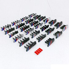 M Power Front Grille Badge Decor for BMW M1 M2 M3 M4 M5 M6 M7 Letter Emblem