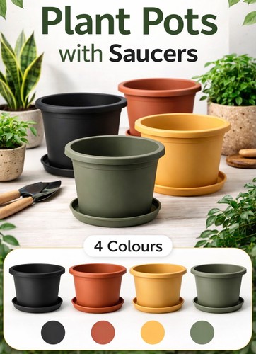 Small plastic plant - pot, with