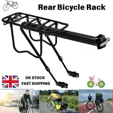 MTB Rear Rack Black Steel 65kg