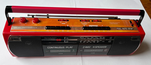 Sharp 268e red stereo - wq-268e,