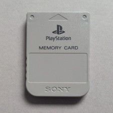 Grey Official PS1 Memory Card