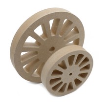 Freestanding Cart Wheels 18mm Thick MDF Vintage Coach Wooden Trains Wheel Shapes