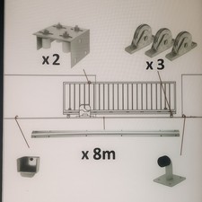 Sliding Gate Kit; 8m TRACKS