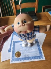 Cabbage Patch Kid Soft Sculpture,  Lullaby With Paper Work Slight Mark On Cheak