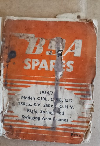 Bsa spares book - , 1954/7