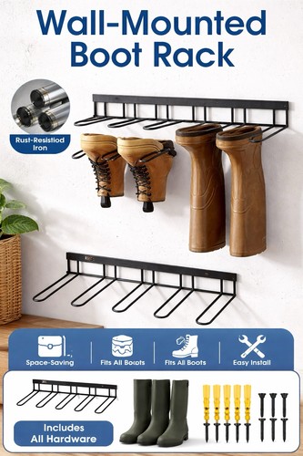 Welly boot rack - welly, wall