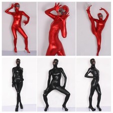 Women Faux Latex Zentai
