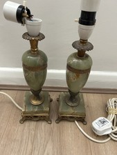 Pair Of Green Onyx Vintage