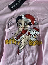 Christmas Nightie Betty Boop Christmas T-Shirt Pink Betty Boop T-Shirt Santa 