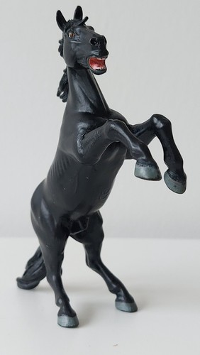 Papo rearing black - rearing, mustang