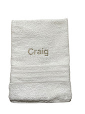 Personalised Embroidered Bath