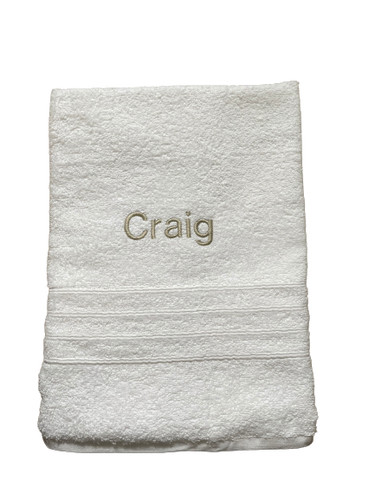 Personalised embroidered bath - personalised,
