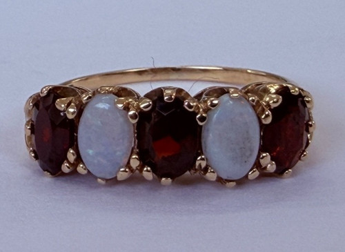 Vintage 9ct gold opal - vintage,