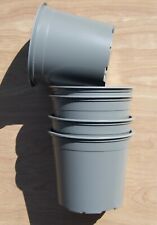 30  9cm Small grey Plastic Plant Pots for Vegetables or Flowers 
