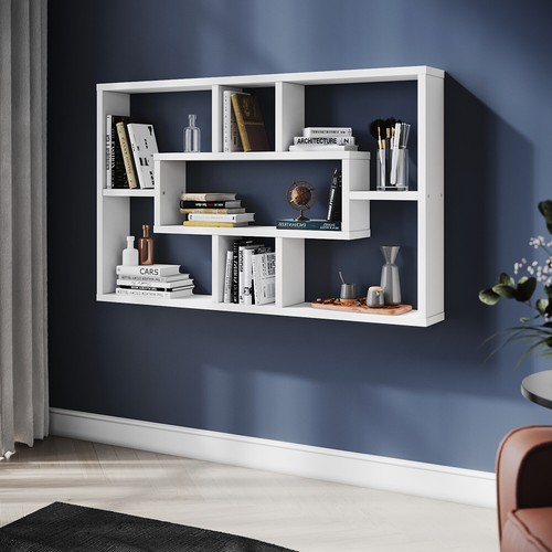 Bookcase shelves multicolour - bookcase,