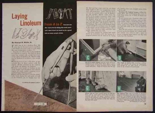 How lay linoleum green - linoleum, "green"