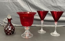 Red and Clear Glass Kitchenware Wine Glasses and More
