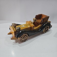 Vintage Wooden Carved Car