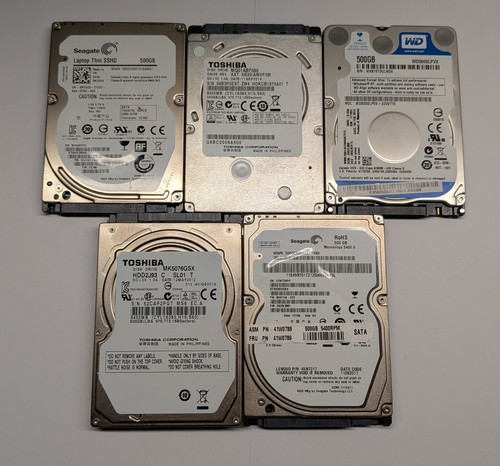 Job lot 500gb 2 5 - 5, 2.5"