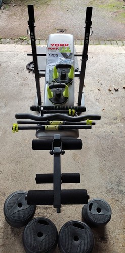 Gym bench and weights - bench,