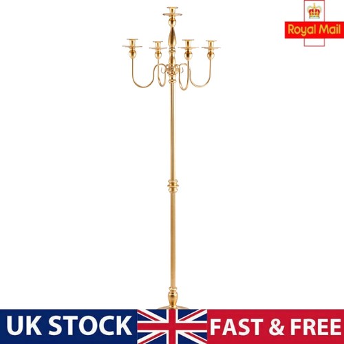 Metal arm gold candelabra - 5,