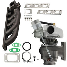 T3 T04E V-band Turbocharger +Turbo Manifold for BMW E39 E38 E36 E46 Z3 M52 M50