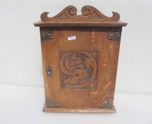 Small antique wooden cupboard - small,