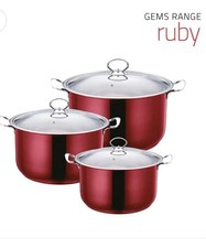 4-Piece Ruby Stainless Steel