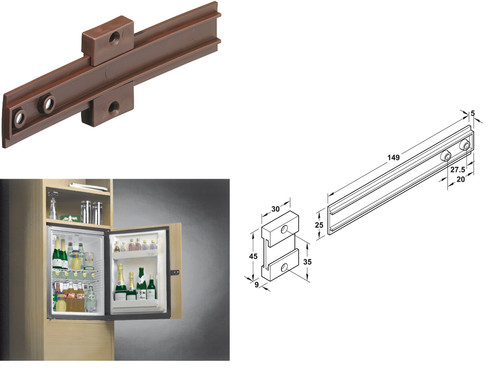 Integrated fridge door cabinet - fridge,