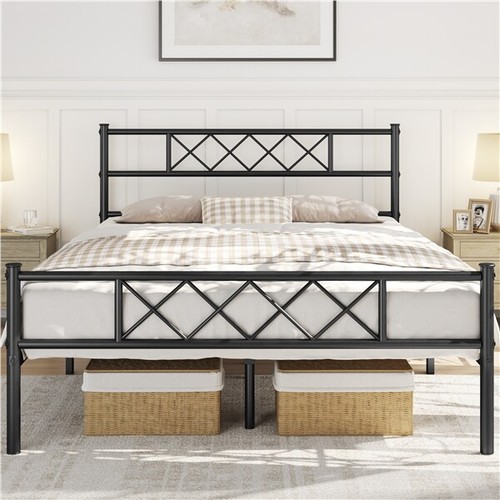Single metal bed frame - single,