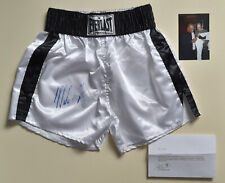 Mike Tyson Hand Signed Everlast Boxing Trunks Autograph Photo Proof COA Legend