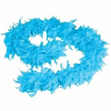 2meter Blue Feather Boa Fancy
