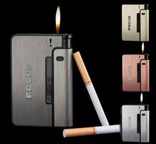 Portable Automatic Cigarette Case Metal Cigarette Boxes 10PCS Cigarette Holder C