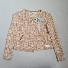 Odd Molly Womens Cardigan Size 2 Medium Sweater Jumper Pockets Cotton Boho 711