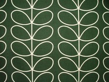 Orla Kiely Cotton Fabric Linear Stem Evergreen Curtain Upholstery Cushion Craft
