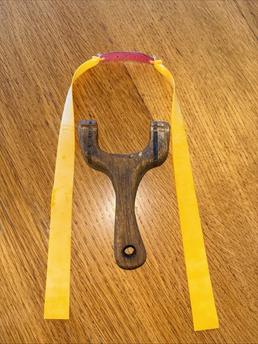Handmade wooden slingshot - wooden,