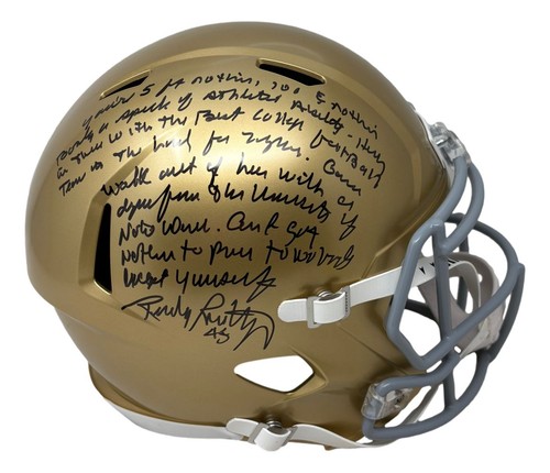 Rudy ruettiger signed notre - rudy,