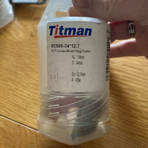 Titman tct corian bevel plug - titman,