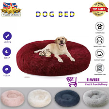 Dog Bed Donut Soft Round Plush