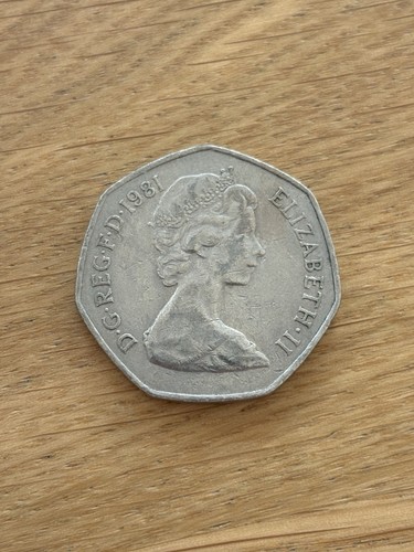 1981 old large 50p - large, pence