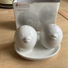 MAXWELL WILLIAMS, WHITE BASICS, CHICKS SALT AND PEPPER + DISH
