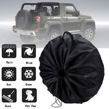 16" SPARE TYRE COVER WHEEL PROTECTIVE TYRE BAG SPACE SAVER for Car Truck Van SUV