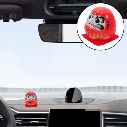 2pcs porcelain mini daruma - 2pcs,