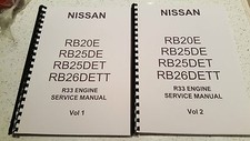 NISSAN R33 SKYLINE ENGINE MANUAL RB20E RB25DE RB25DET RB26DETT